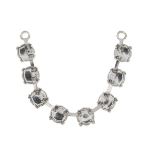 Intercalaire 2 anneaux sertis griffes 1028/1088 6 mm rhodié x1