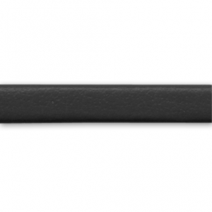 Lacet cuir reconstitué double-face 3 mm Noir x1m