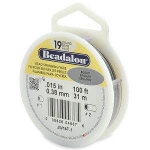 Fil Cablé 19 brins 0.38 mm - Beadalon - Acier x31 m