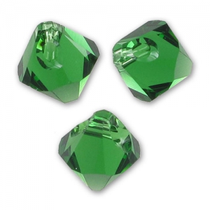 Toupies pendantes PureCrystal 6328 8 mm Dark Moss Green x4
