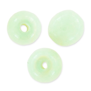 Perles en verre tchèque rondes Shiny  3 mm Light Spring x50