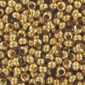 Rocailles en métal 11/0 - 24 K Gold Plated x10g
