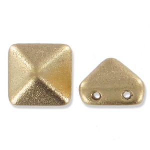 Beadstud 12 mm Gold Mat x5