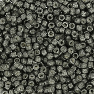 Miyuki Delica 11/0 DB1175 - Galvanized Mat Graphite x8g
