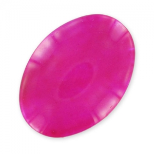 Cabochon pailleté 25x18 mm Fuchsia x1