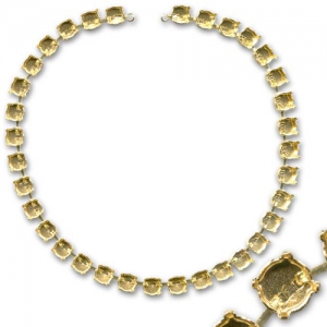 Tour de cou sertis pour cabochons PureCrystal 1028/1122 8 mm - Doré x1