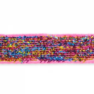 Ruban pailleté 10 mm Multicolore x 2m