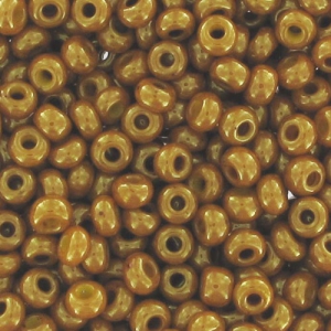 Preciosa Perles rocailles 9/0 2.5 mm - Opaque Yellow Rose Luster x20g