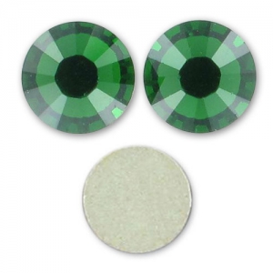 Strass à coller en cristal PureCrystal 5 mm Dark Moss Green x36