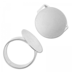 Bague ajustable sous le plateau 18 mm argenté x1