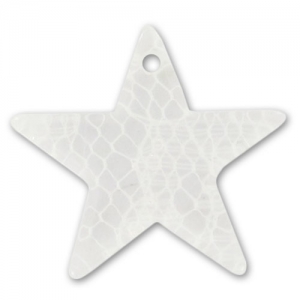 Etoile 19 mm dentelle blanche x1