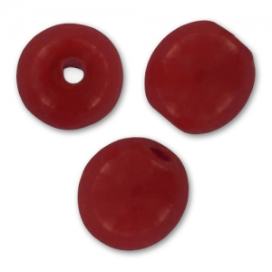 Perles en verre tchèque rondes Shiny 3 mm Cranberry x50