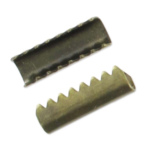 Embouts à serrer sans anneau 12 mm bronze x10