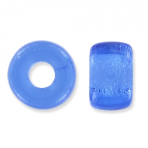 Perles gros trous - Pony Beads 6 mm - Preciosa - Medium Sapphire x15
