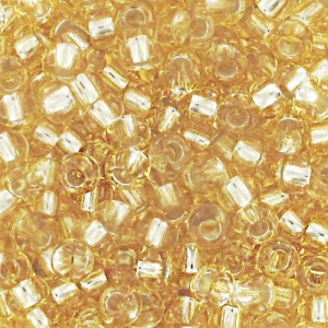 Preciosa Perles rocailles 11/0 2 mm - Gold silver Lined x20g