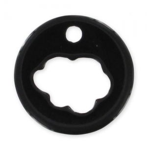 Sequin évidé 18 mm nuage Noir x1