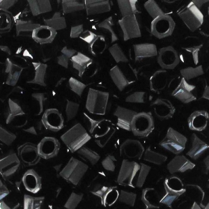 Miyuki Delica 8/0 Hex Cut DBLC0010 - Black x10g