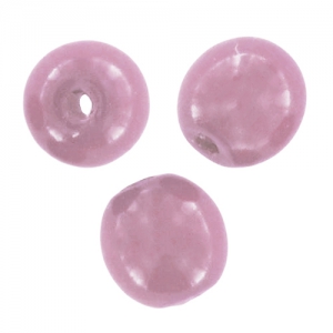 Perles en verre tchèque rondes Shiny 3 mm Lilac x50
