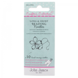 Assortiment d'aiguilles broderie de perles taille 10 et 12 x10
