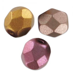 Facettes 6 mm Crystal Gold Rainbow x25