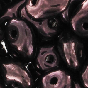 SuperDuo 2,5x5 mm Jet Lumi Amethyst x10g