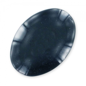 Cabochon pailleté 25x18 mm Bleu Nuit x1