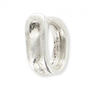 Poussoir boucle de ceinture 13x6 mm argenté vieilli x1