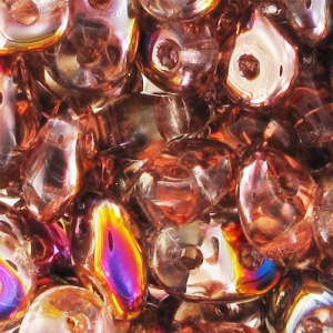 SuperDuo 2,5x5 mm Rosaline Sliperit x10g