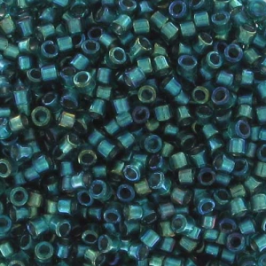 Miyuki Delica 11/0 DB1769 - Teal AB Lined Spkl Aqua Green x8g