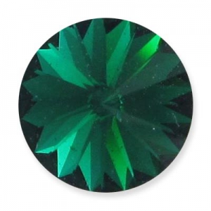 Cabochon PureCrystal 1122 Rivoli 14 mm Emerald x1