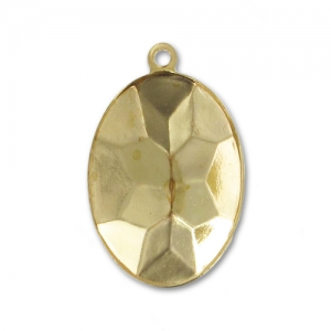 Serti pendentif à coller pour cabochon PureCrystal 4120 18x13 mm - Doré x1