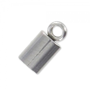 Embouts cylindriques pour cordon 3 mm en Acier inox x10