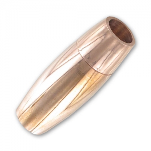 Fermoir aimanté pour cordon 6 mm en Acier inoxydable doré rose x1