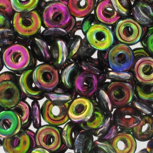 O Bead 4 mm Magic Violet Green x5g