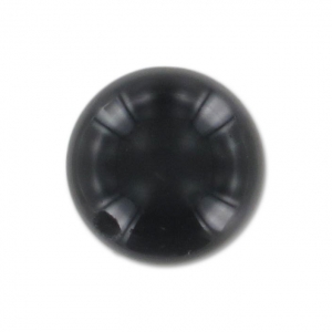 Rondes semi-percées 8 mm Black Onyx x2