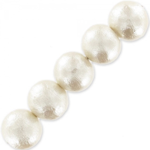 Cotton Pearls Miyuki 16 mm White x4