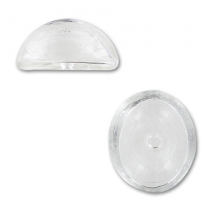 Ovale en verre à garnir 24x20x12 mm x1