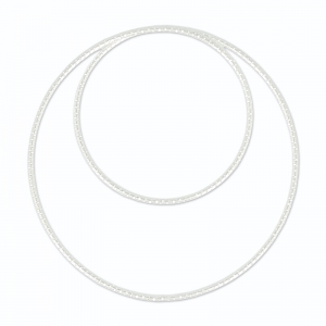 Intercalaire rond double travaillé 40 mm en Argent 925 x1