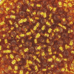 Preciosa Perles rocailles 11/0 2 mm - Topaz Silver Lined x20g