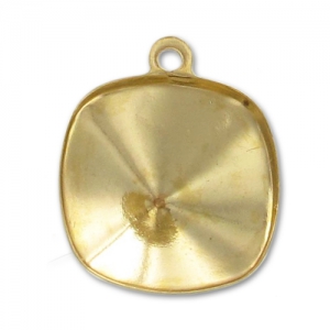 Serti pendentif à coller pour cabochon PureCrystal 4470 12 mm - Doré x1