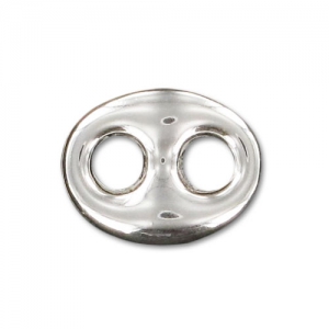 Intercalaire grain de café 12x9 mm en Argent 925 x1
