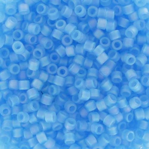 Miyuki Delica 11/0 DB0861 - Mat Transparent Aqua AB x8g