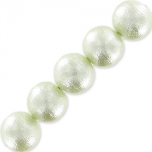 Cotton Pearls Miyuki 14 mm Vert d'eau x4