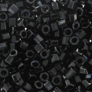 Miyuki Delica 10/0 Hex Cut DBMC0010 - Black x8gr