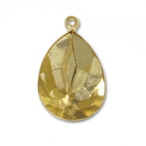 Serti pendentif à coller pour cabochon PureCrystal 4320 18x13 mm - Doré x1