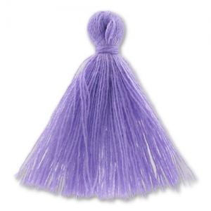 Pompon imitation coton 27-30 mm Violet x1