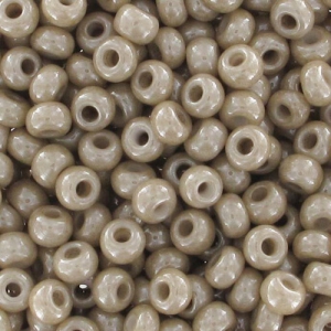 Preciosa Perles rocailles 9/0 2.5 mm - Luster Light Grey x20g