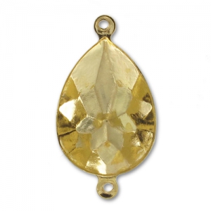 Serti intercalaire à coller pour cabochon PureCrystal 4320 18x13 mm - Doré x1