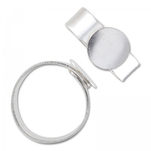 Bague ajustable sous le plateau 10 mm en Argent 925 x1
