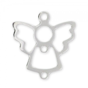 Intercalaire ange 3 anneaux 15x14 mm en Argent 925 x1